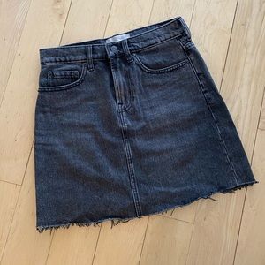 Everlane denim mini skirt S black